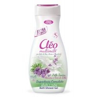 Cléo Multimilk tusfürdő és habfürdő aloe vera és liliom virág 400 ml