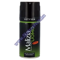 Malizia Uomo - férfi dezodor Vetyver 150ml